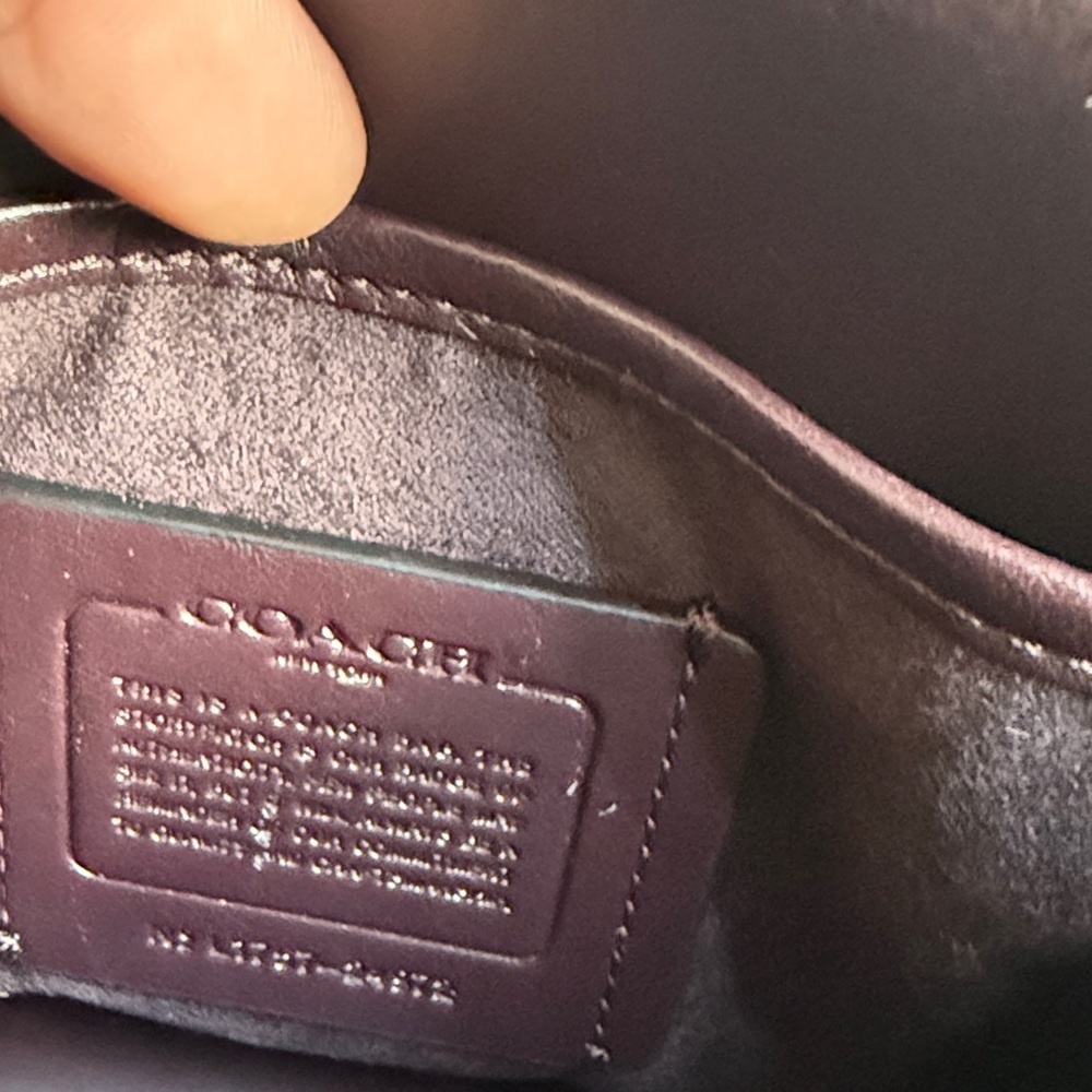 Coach Bowery Mini Crossbody Black Leather - Picture 6 of 7